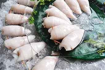 Calamar Indio Relleno de Gambas