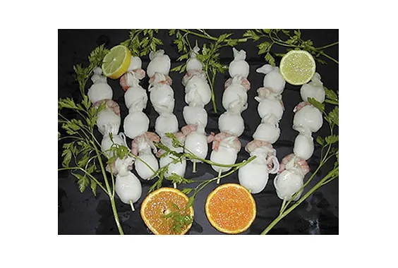 Sepia Faraónica Pinchos Sepia y Gamba Elaborados